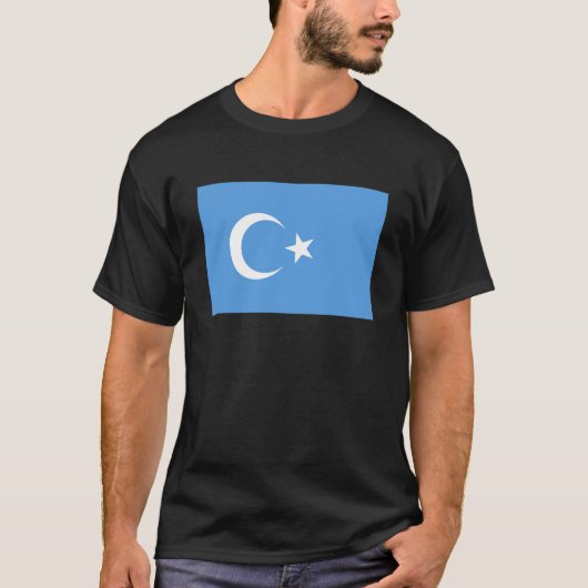 Oeigoervlag T-shirt (Voorkant)