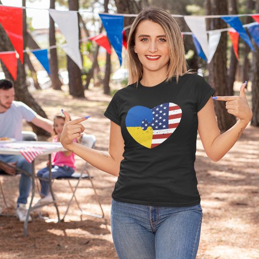 Oekraïens-Amerikaans T-shirt