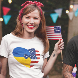 Oekraïens-Amerikaans T-shirt