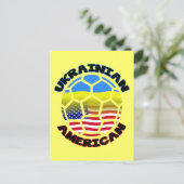 Oekraïens-Amerikaans Voetbal Briefkaart (Staand voorkant)