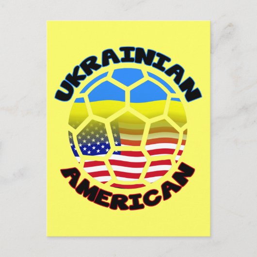 Oekraïens-Amerikaans Voetbal Briefkaart (Voorkant)