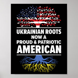 Oekraïens-Amerikaanse patriot Amerikaans geteeld O Poster