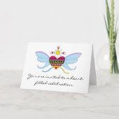 Oekraïens bij Heart Wedding Invitation (Voorkant)