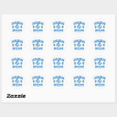 Oekraïens boksen ronde sticker (Vel)