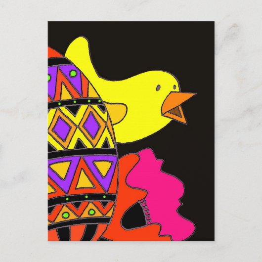Oekraïens Chick  Briefkaart (Voorkant)