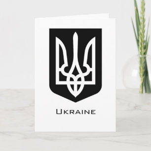 Oekraïens contemporain grafisch embleem Tryzub Kaart