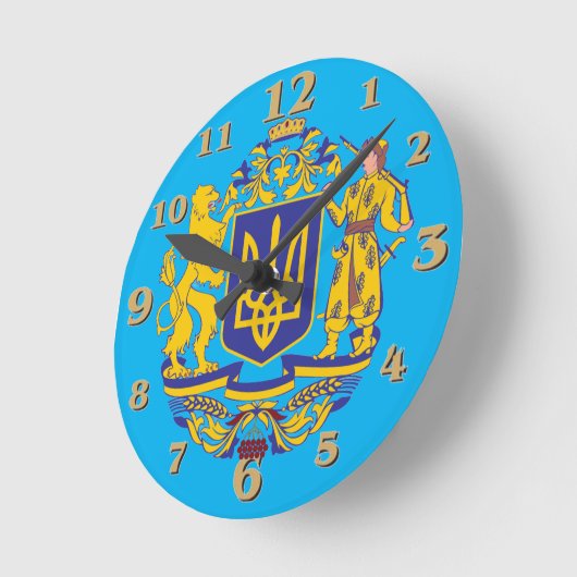 OEKRAÏENS CREST RONDE KLOK (Hoek)