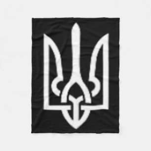 Oekraïens driekleurensymbool - Oekraïne Tryzub Pat Fleece Deken