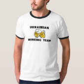 Oekraïens Drink team Ringer T T-shirt (Voorkant)
