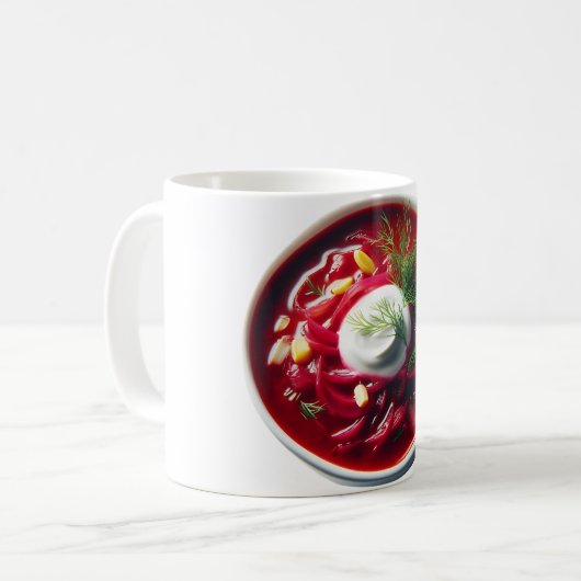Oekraïens eten koffiemok (Voorkant links)