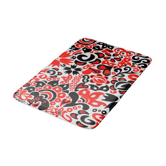 Oekraïens etnische folk art floral pattern absrtac badmat (Gekanteld)