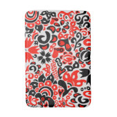 Oekraïens etnische folk art floral pattern absrtac badmat (Voorkant Verticaal)