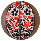 Oekraïens etnische folk art floral pattern absrtac basketbal (Verticaal)