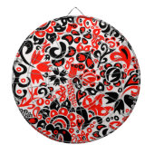 Oekraïens etnische folk art floral pattern absrtac dartbord (Voorkant)