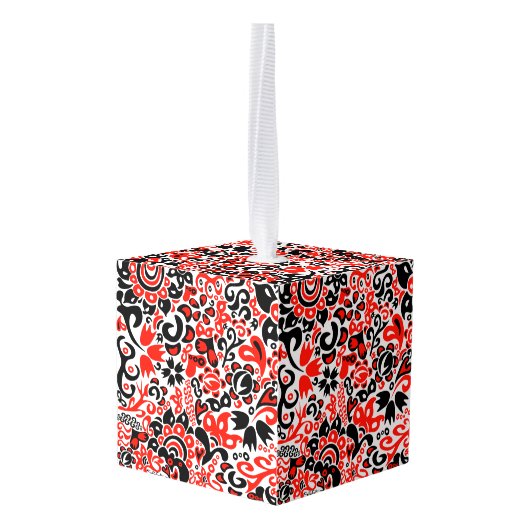 Oekraïens etnische folk art floral pattern absrtac decoratie (Achter hoekig)