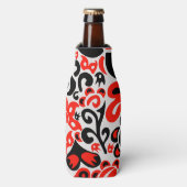 Oekraïens etnische folk art floral pattern absrtac flesjeskoeler (Fles Voorkant)