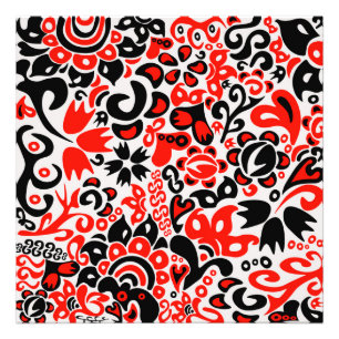 Oekraïens etnische folk art floral pattern absrtac foto afdruk