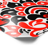 Oekraïens etnische folk art floral pattern absrtac foto afdruk (Hoek)