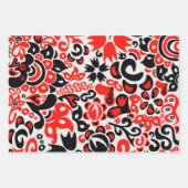 Oekraïens etnische folk art floral pattern absrtac inpakpapier vel (Voorkant)