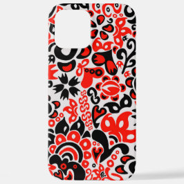 Oekraïens etnische folk art floral pattern absrtac iPhone 12 pro max hoesje