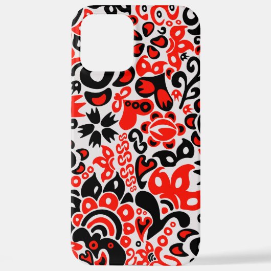 Oekraïens etnische folk art floral pattern absrtac iPhone hoesje (Achterkant)