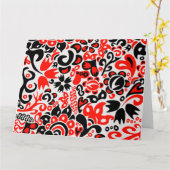 Oekraïens etnische folk art floral pattern absrtac kaart (Gele Bloem)