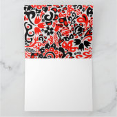 Oekraïens etnische folk art floral pattern absrtac kaart (Binnen)