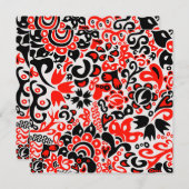 Oekraïens etnische folk art floral pattern absrtac kaart (Voorkant / Achterkant)