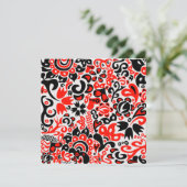 Oekraïens etnische folk art floral pattern absrtac kaart (Staand voorkant)