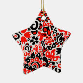 Oekraïens etnische folk art floral pattern absrtac keramisch ornament (Rechts)