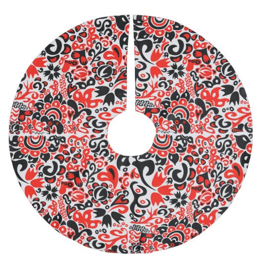 Oekraïens etnische folk art floral pattern absrtac kerstboom rok (Voorkant)