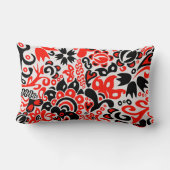 Oekraïens etnische folk art floral pattern absrtac kussen (Achterkant)