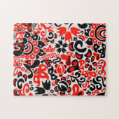 Oekraïens etnische folk art floral pattern absrtac legpuzzel (Horizontaal)