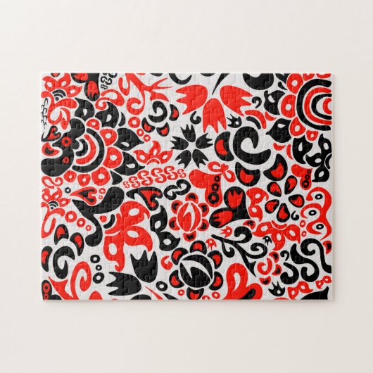 Oekraïens etnische folk art floral pattern absrtac legpuzzel (Horizontaal)