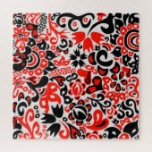 Oekraïens etnische folk art floral pattern absrtac legpuzzel (Horizontaal)