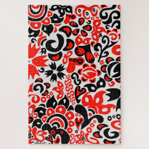 Oekraïens etnische folk art floral pattern absrtac legpuzzel
