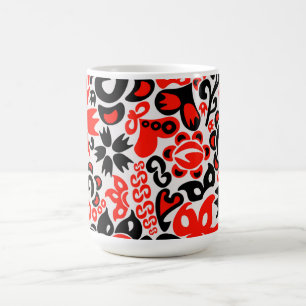 Oekraïens etnische folk art floral pattern absrtac magische mok