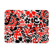 Oekraïens etnische folk art floral pattern absrtac magneet (Horizontaal)