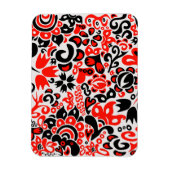 Oekraïens etnische folk art floral pattern absrtac magneet (Verticaal)