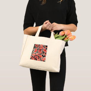 Oekraïens etnische folk art floral pattern absrtac mini tote bag