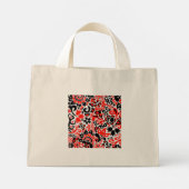 Oekraïens etnische folk art floral pattern absrtac mini tote bag (Achterkant)