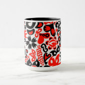 Oekraïens etnische folk art floral pattern absrtac mok (Midden)