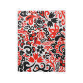 Oekraïens etnische folk art floral pattern absrtac notitieblok (Linkerzijde)