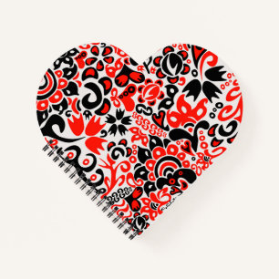 Oekraïens etnische folk art floral pattern absrtac notitieboek