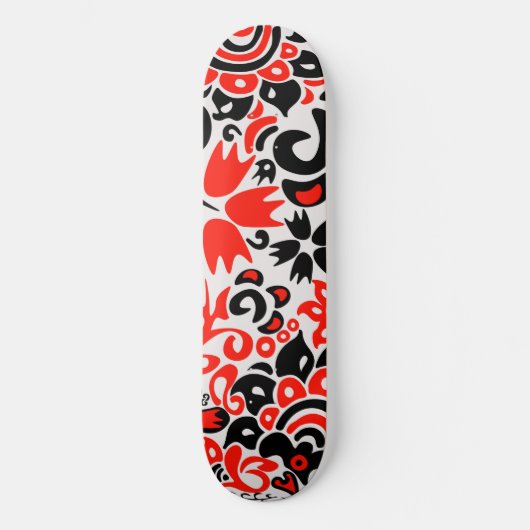 Oekraïens etnische folk art floral pattern absrtac persoonlijk skateboard (Voorkant)