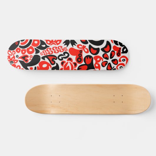Oekraïens etnische folk art floral pattern absrtac persoonlijk skateboard (Horizontaal)