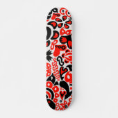 Oekraïens etnische folk art floral pattern absrtac persoonlijk skateboard (Voorkant)