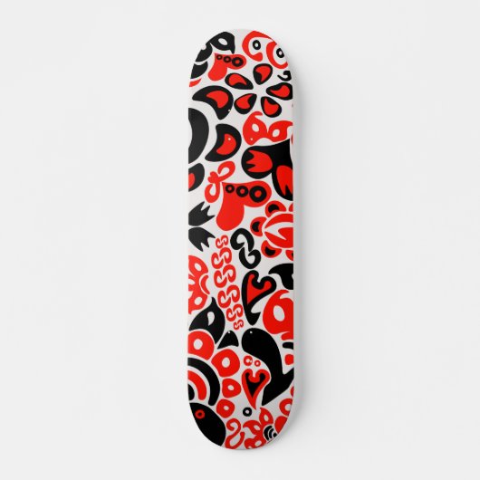 Oekraïens etnische folk art floral pattern absrtac persoonlijk skateboard (Voorkant)