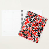 Oekraïens etnische folk art floral pattern absrtac planner (Display)