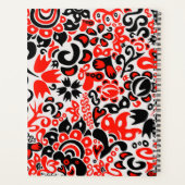 Oekraïens etnische folk art floral pattern absrtac planner (Achterkant)